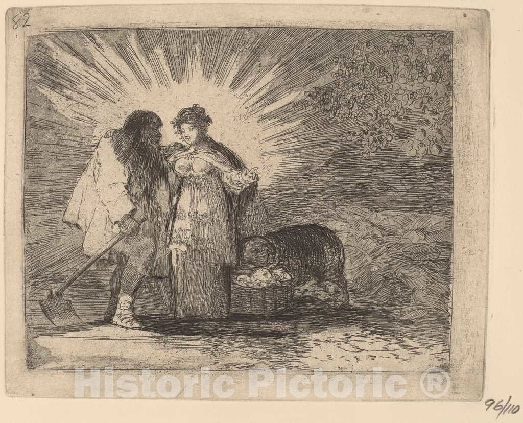 Art Print : Francisco de Goya, Esto ES lo verdadero (This is The Truth), c.1815 - Vintage Wall Art