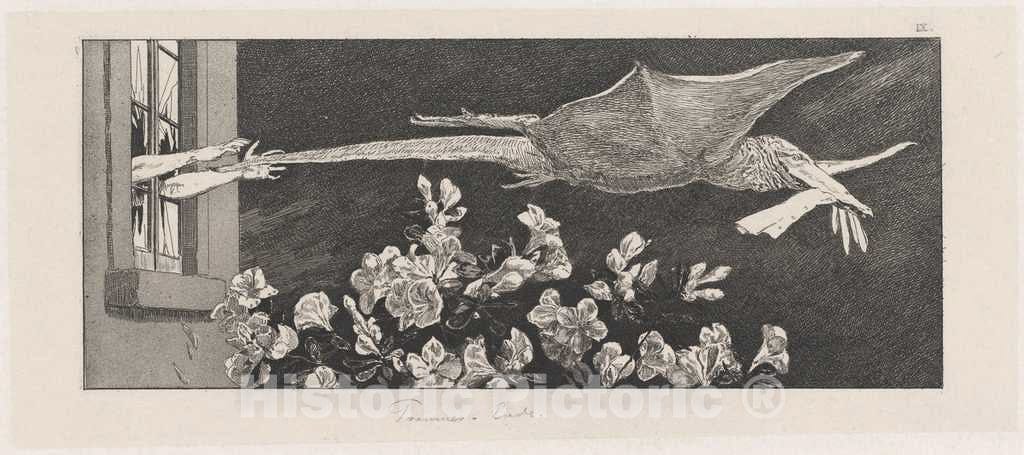 Art Print : Max Klinger, Abduction (EntfÃ¼hrung), c.1879 - Vintage Wall Art