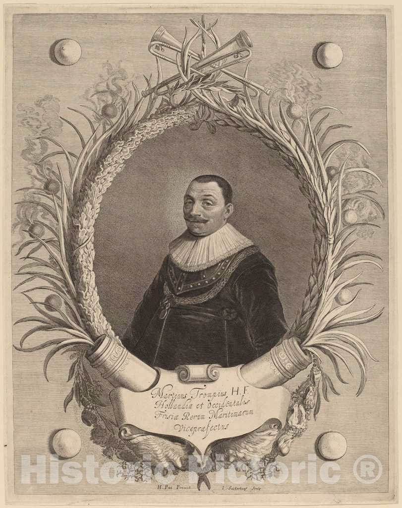 Art Print : Suyderhoff After Hendrik Gerritsz Pot, Martin Van Tromp - Vintage Wall Art