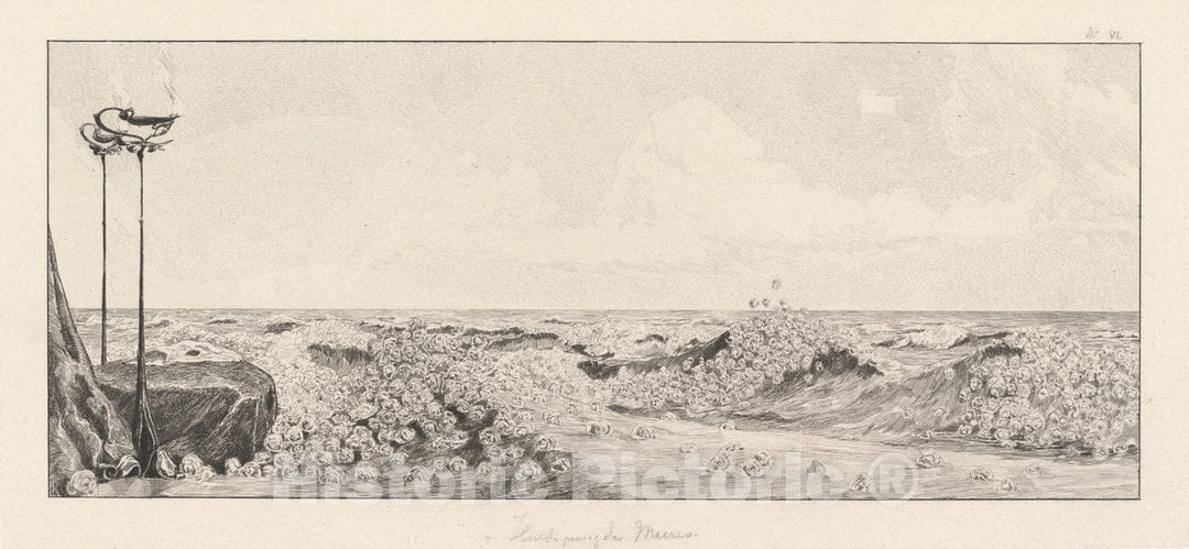 Art Print : Max Klinger, Homage (Huldigung), c.1879 - Vintage Wall Art