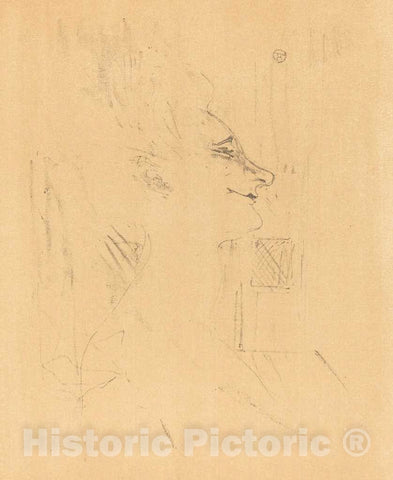 Art Print : Henri de Toulouse-Lautrec, Drunkard (Soularde), 1898 - Vintage Wall Art