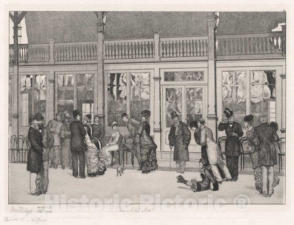 Art Print : Max Klinger, Place (Ort), 1880 - Vintage Wall Art