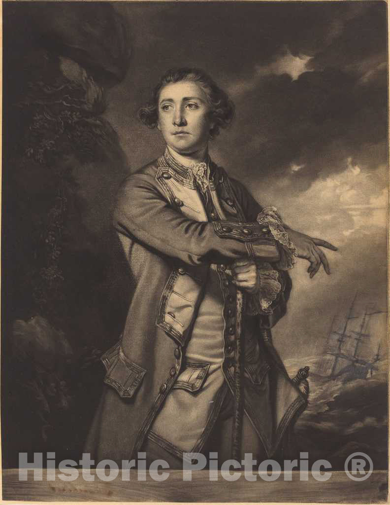 Art Print : McArdell After Reynolds, James Lockhart [Proof] - Vintage Wall Art