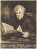 Art Print : Edouard Manet, The Reader (Le liseur), 1861 - Vintage Wall Art