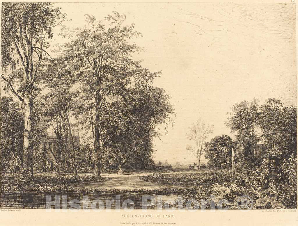Art Print : Maxime Lalanne, Aux Environs de Paris - Vintage Wall Art