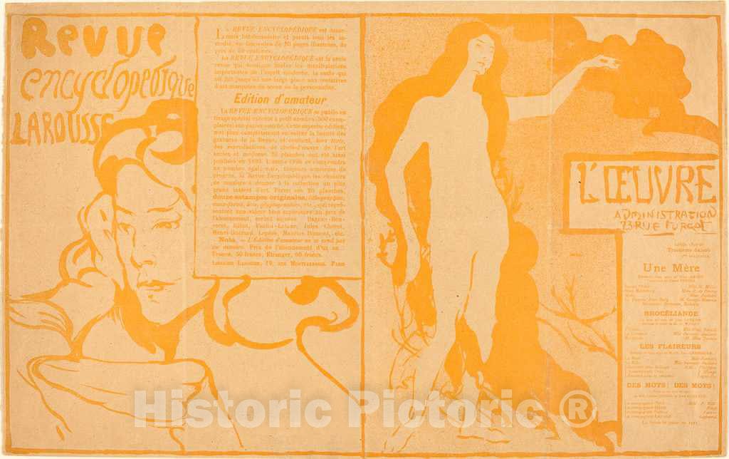 Art Print : Maxime Dethomas, Une MÃ¨re; BrocÃ©liande; Les Flaireurs; Des Mots! Des Mots!, 1896 - Vintage Wall Art