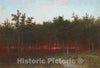 Art Print : John Frederick Kensett - Twilight in The Cedars at Darien, Connecticut : Vintage Wall Art