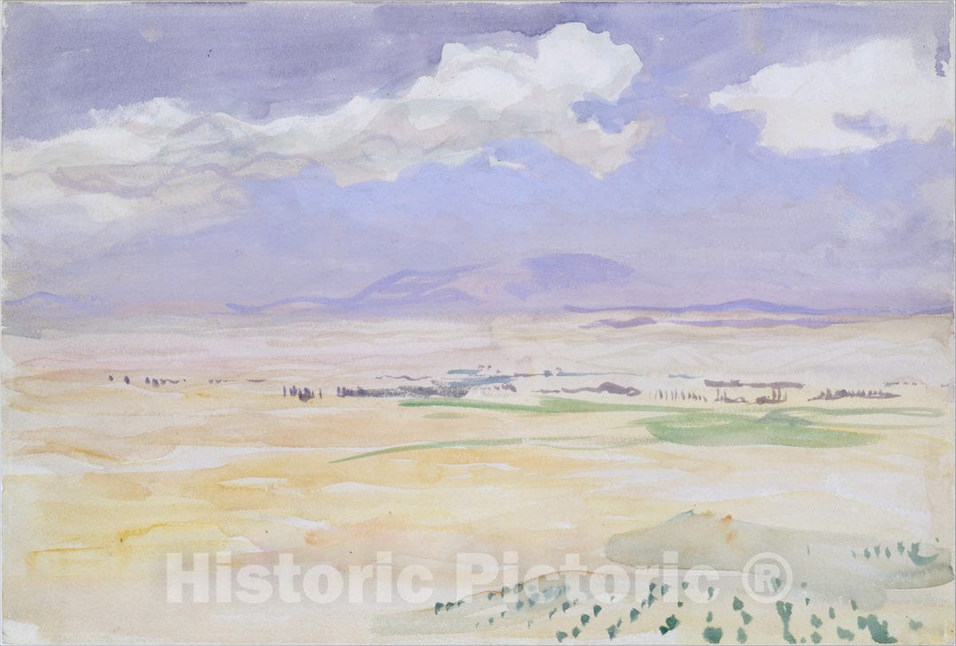 Art Print : John Singer Sargent - from Ávila : Vintage Wall Art