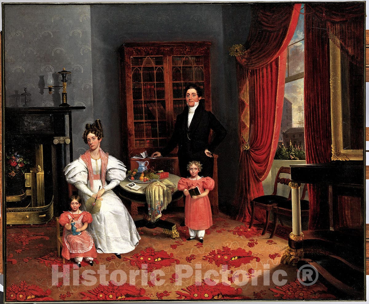 Art Print : George W. Twibill Jr. - The Family of John Q. Aymar : Vintage Wall Art