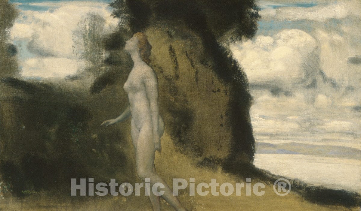 Art Print : Arthur B. Davies - A Measure of Dreams : Vintage Wall Art