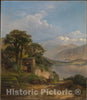 Art Print : Thomas Moran - Lake Como : Vintage Wall Art