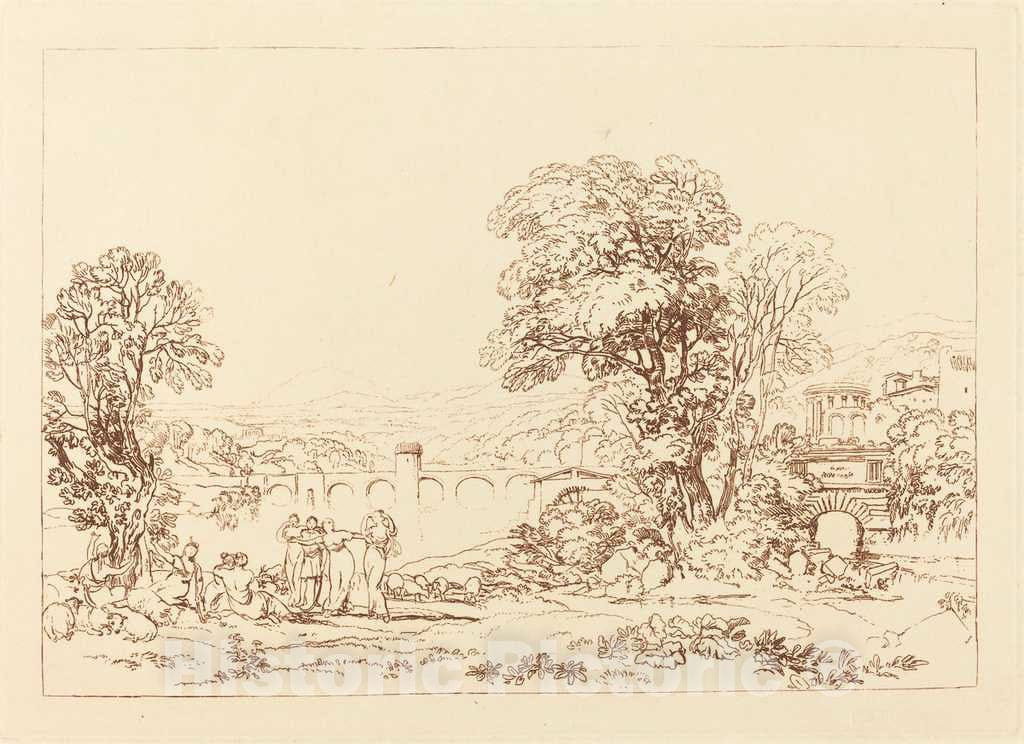 Art Print : Joseph Mallord William Turner, Apuleia in Search of Apuleius - Vintage Wall Art