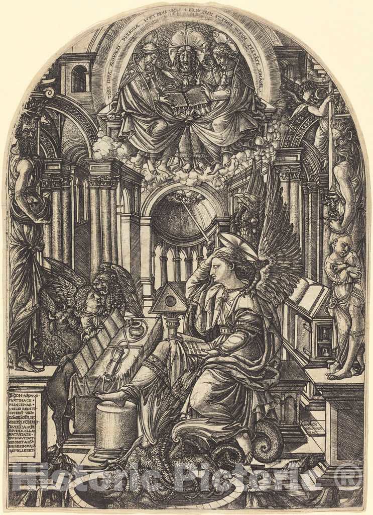 Art Print : Jean Duvet, The Revelation of Saint John The Evangelist, c. 1555 - Vintage Wall Art