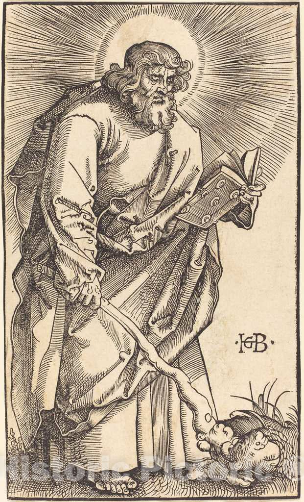 Art Print : Hans Baldung Grien, Apostle Judas Thaddeus, 1519 - Vintage Wall Art