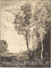 Art Print : Baptiste-Camille Corot, Souvenir of Italy (Souvenir d'Italie), 1866 - Vintage Wall Art