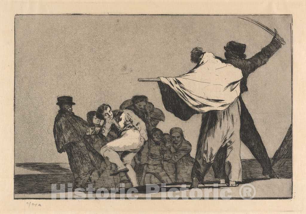 Art Print : Francisco de Goya, Disparate conocido (Well-Known Folly), in or After 1816 - Vintage Wall Art