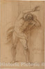 Art Print : Benjamin West - Study for The Crucifixion : Vintage Wall Art