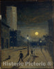 Art Print : Louis Michel Eilshemius - New York at Night : Vintage Wall Art
