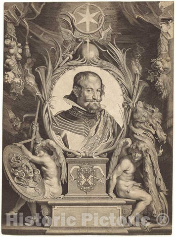 Art Print : Pontius, After Rubens, After VelÃ¡zquez, Gaspar de Gusman, Count of Olivares, c. 1626 - Vintage Wall Art