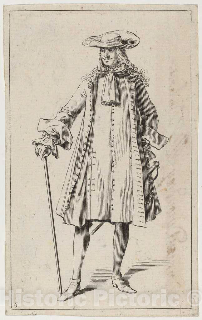 Art Print : Jacques SÃ©bastien Le Clerc, Figures Ã  la Mode, 1685 - Vintage Wall Art