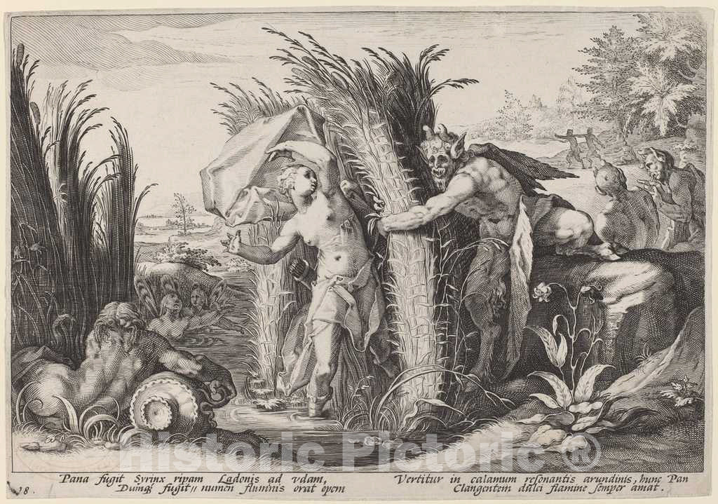 Art Print : Hendrik Goltzius, Ovid's Metamorphoses, c. 1600 - Vintage Wall Art