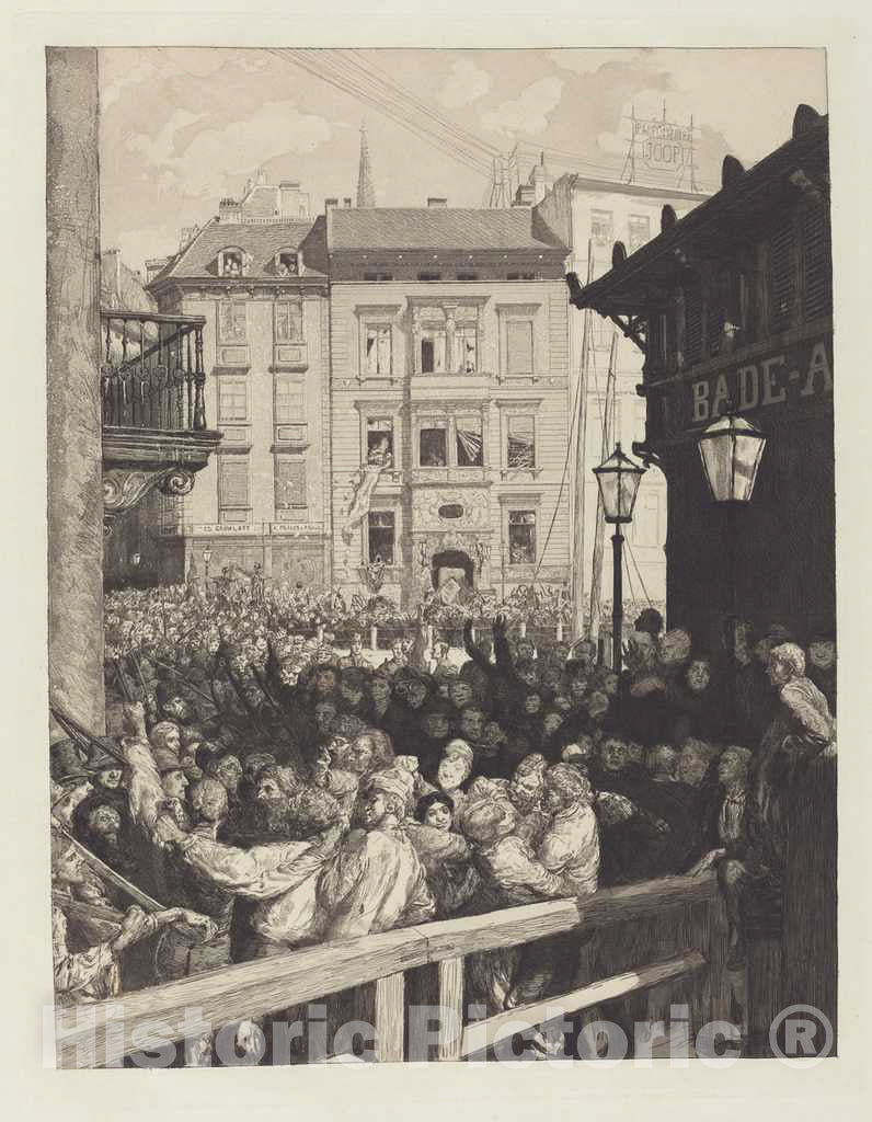 Art Print : Max Klinger, MÃ¤rztage I (March Days I), 1883 - Vintage Wall Art