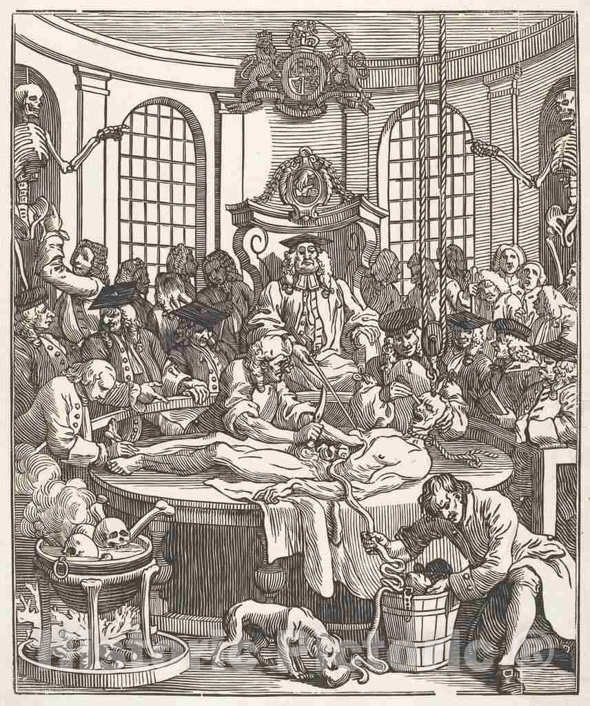 Art Print : Bell, After Hogarth, The Reward of Cruelty, 1750 - Vintage Wall Art
