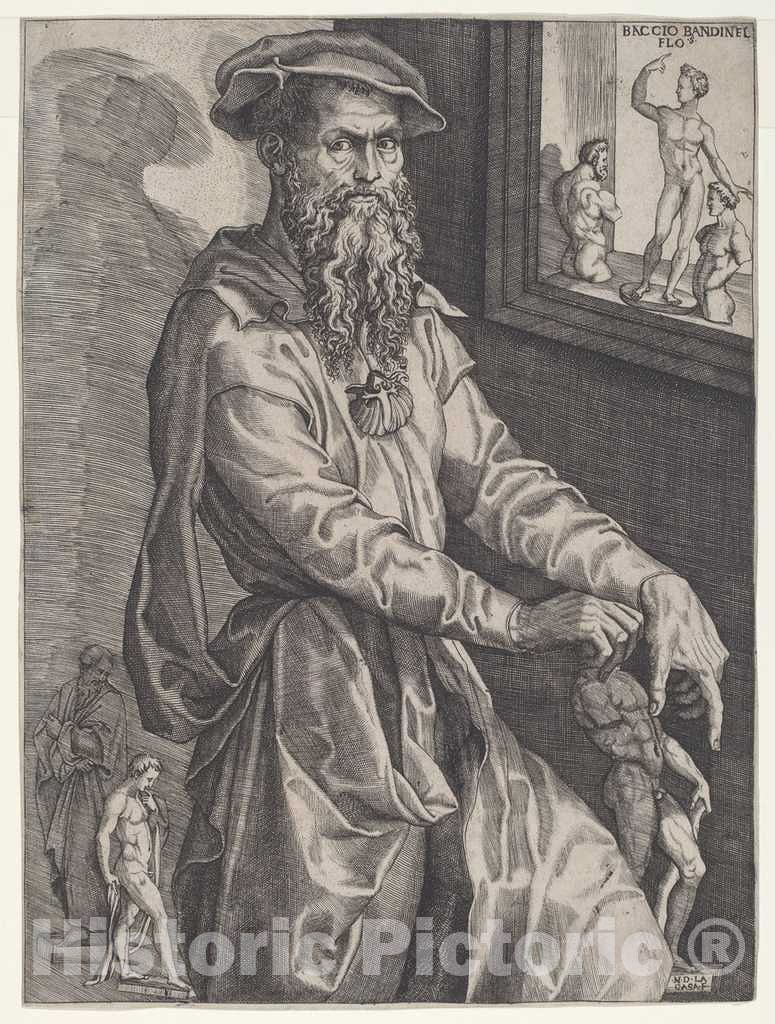 Art Print : NicolÃ² Della Casa, Baccio Bandinelli, c. 1544 - Vintage Wall Art