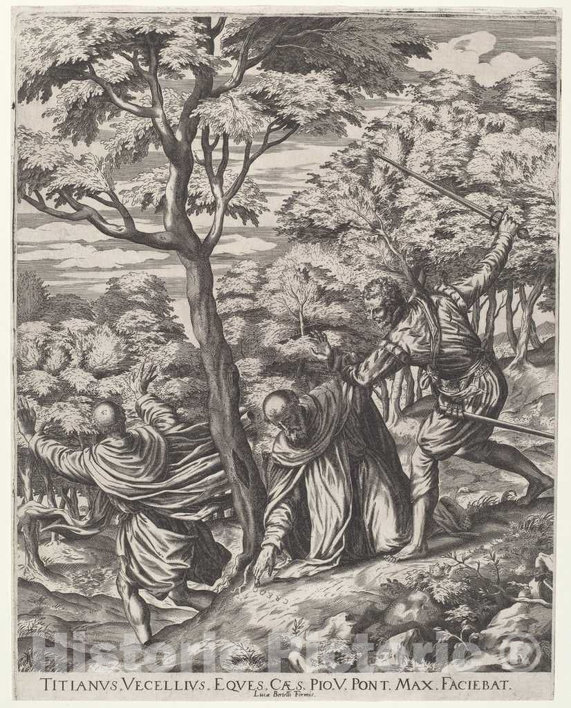 Art Print : Cort, After Titian, The Martyrdom of Saint Peter, 1567 - Vintage Wall Art