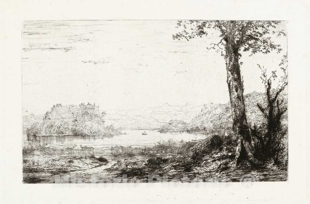 Art Print : Giberto Borromeo, Isola Bella, 1870 - Vintage Wall Art