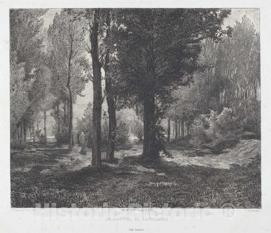 Art Print : Turletti, After Pugliese-Levi, Un mattino di settembre [A September Morning], 1885 - Vintage Wall Art