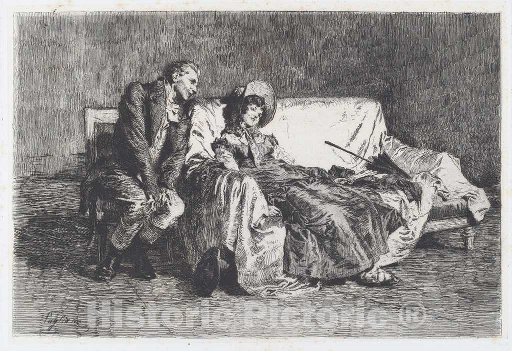Art Print : Eleuterio Pagliano, Indian Summer [L'estate di San Martino], c. 1883 - Vintage Wall Art