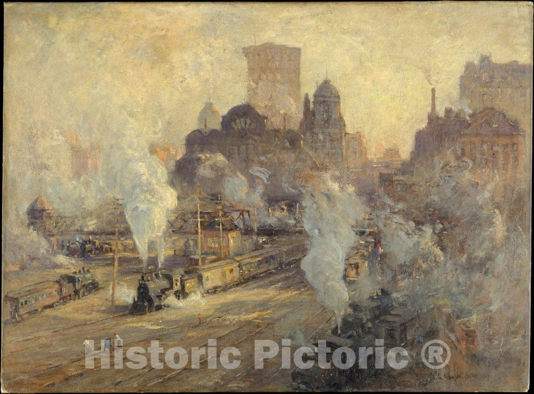 Art Print : Colin Campbell Cooper - Grand Central Station : Vintage Wall Art