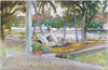 Art Print : John Singer Sargent - Figure in Hammock, Florida : Vintage Wall Art