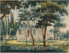Art Print : Pavel Petrovich Svinin - A Country Residence, Possibly General Moreau's Country House at Morrisville, Pennsylvania : Vintage Wall Art