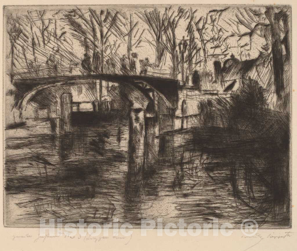 Art Print : Lovis Corinth, at The Zoo, 1920 - Vintage Wall Art