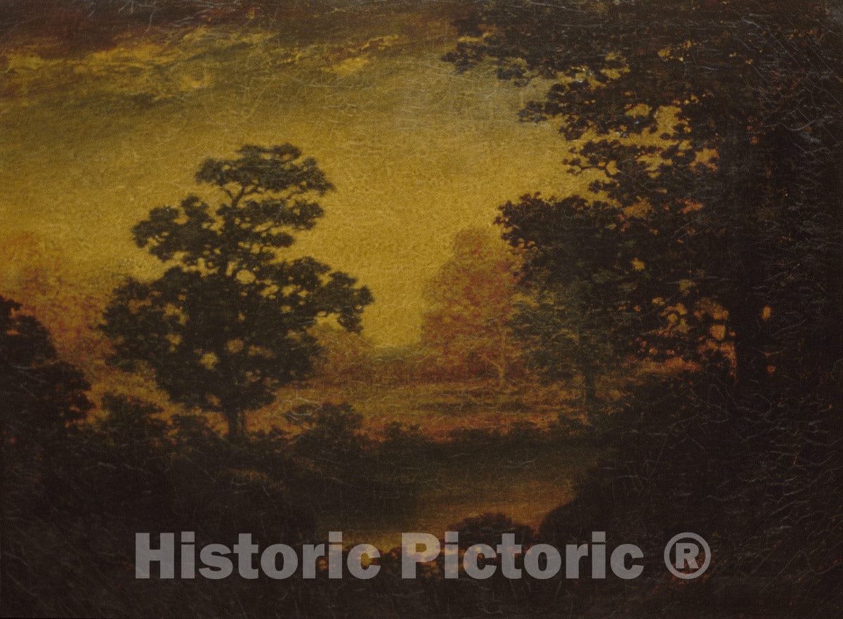 Art Print : Formerly Ralph Albert Blakelock - Woodland Vista : Vintage Wall Art