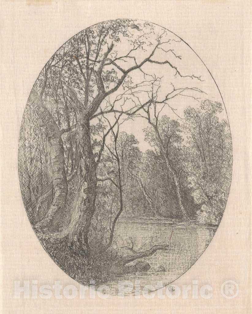 Art Print : Carl C. Brenner, On Laurel Creek, 1870s-1880s - Vintage Wall Art