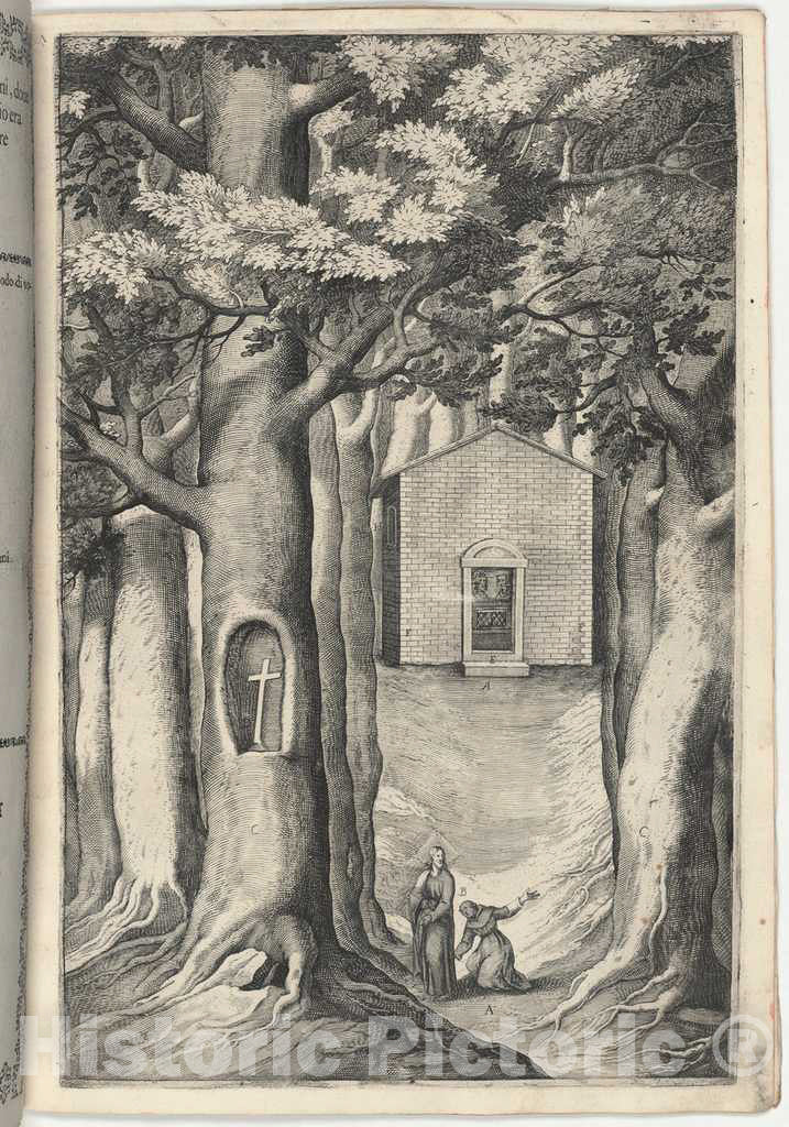 Art Print : Lino Moroni, Chapel of The Blessed John of La Verna (Cappella del beato Giovanni Della Verna), 1612 - Vintage Wall Art