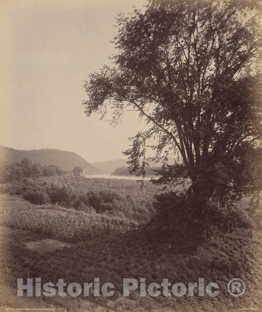 Art Print : William H. Rau, Picturesque Susquehanna, Near Laceyville, c. 1895 - Vintage Wall Art