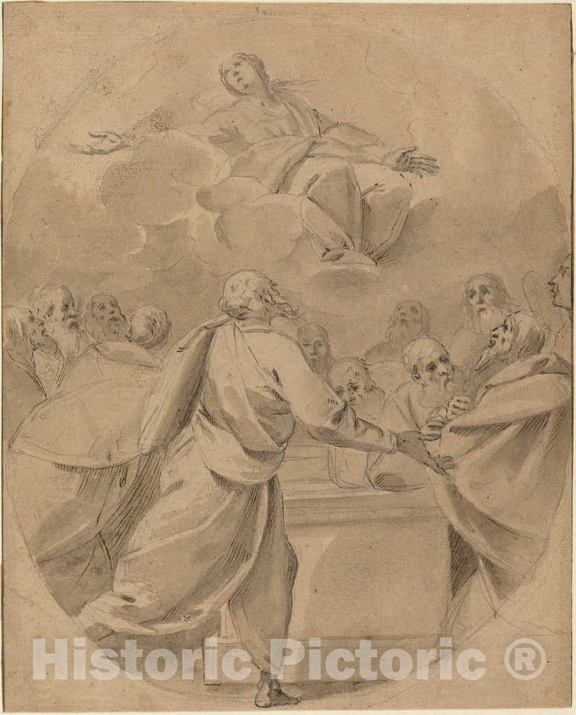 Art Print : Morazzone, The Assumption of The Virgin - Vintage Wall Art