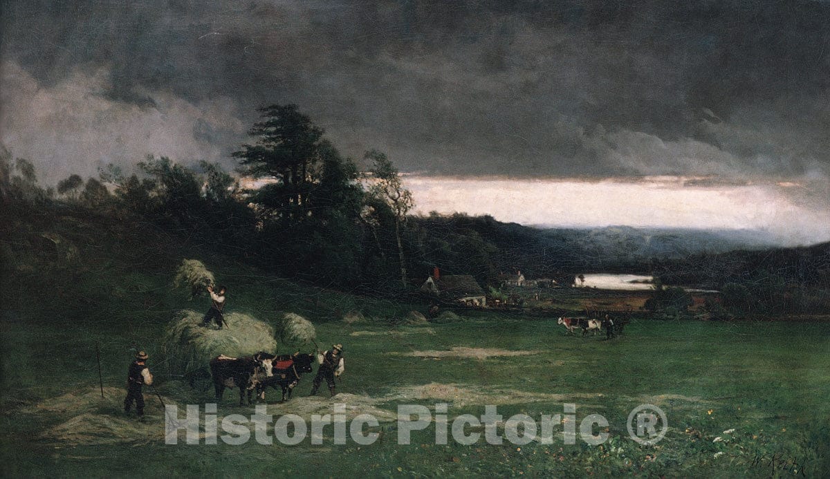 Art Print : William Keith - Approaching Storm : Vintage Wall Art