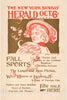 Vintage Poster -  The New York Sunday Herald, Oct. 6th 1895, Historic Wall Art