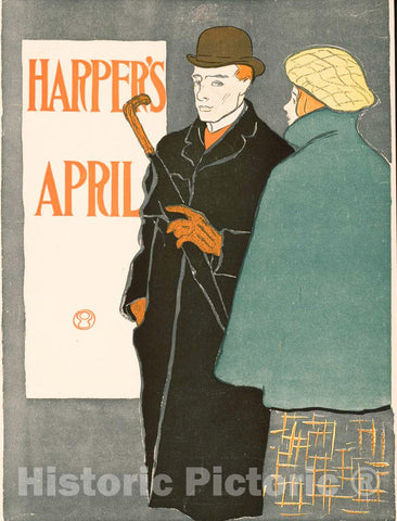 Vintage Poster -  Harper's [for] March 1, Historic Wall Art