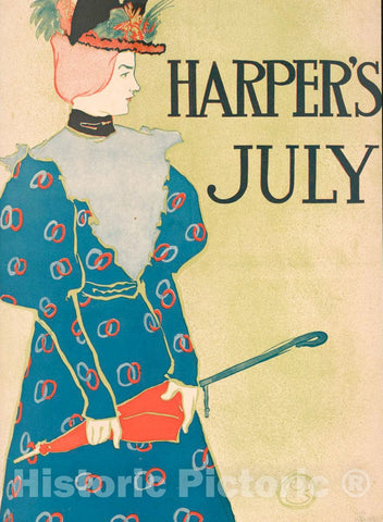 Vintage Poster -  Harper's [for] July 2, Historic Wall Art