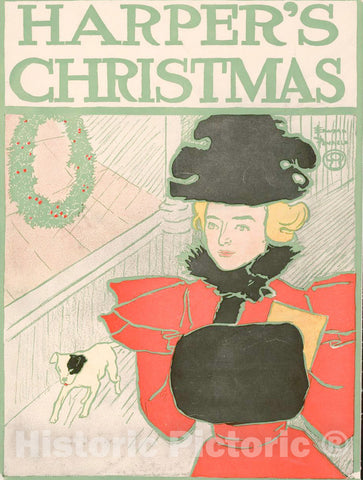 Vintage Poster -  Harper's [for] Christmas, Historic Wall Art