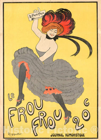 Vintage Poster -  Le Frou Frou 20', Journal humoristique -  L Capiello., Historic Wall Art