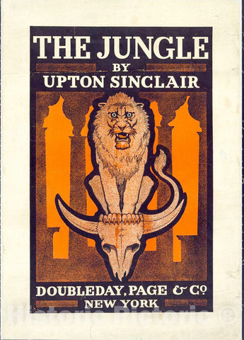Vintage Poster -  The Jungle by Upton Sinclair, Historic Wall Art