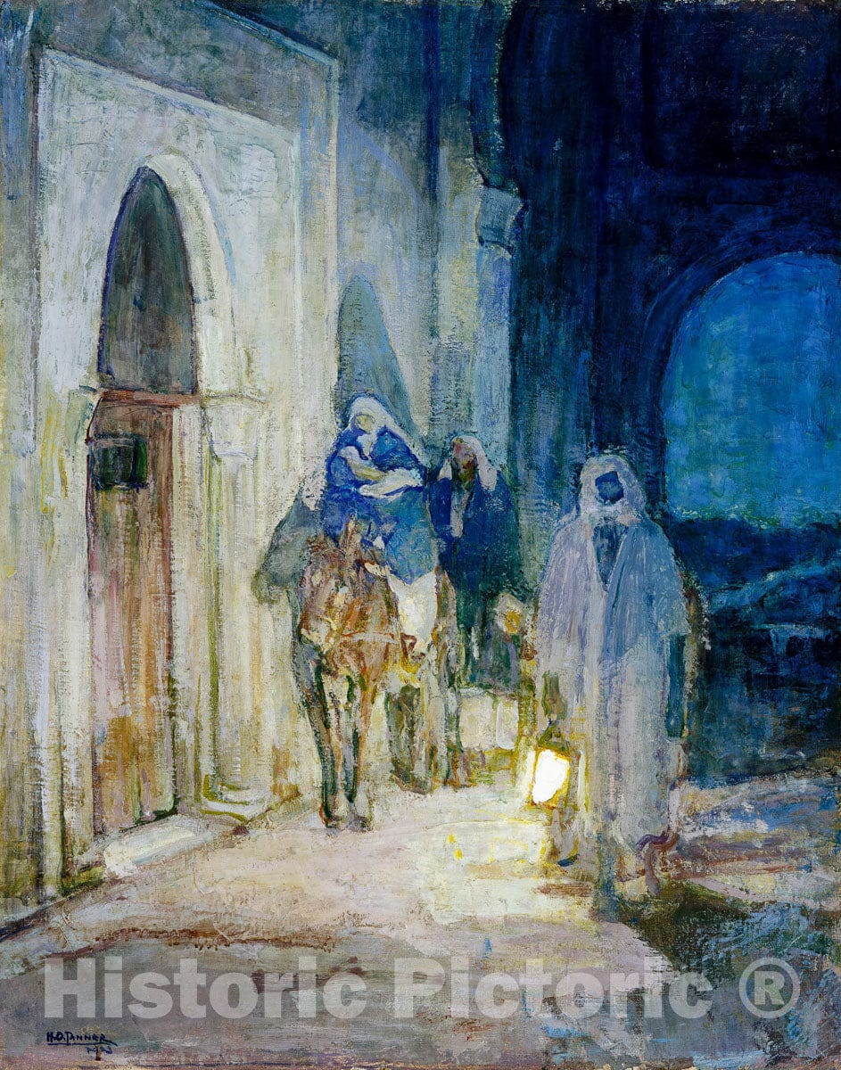 Art Print : Henry Ossawa Tanner - Flight Into Egypt : Vintage Wall Art