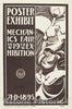 Vintage Poster -  Poster Exhibit, Mechanics Fair, 19th Exhibition, Historic Wall Art